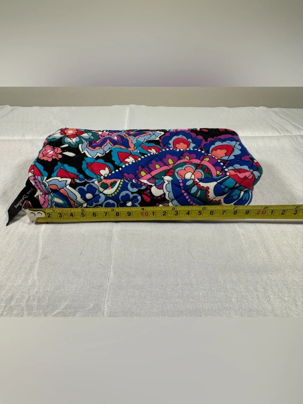 Quilted Paisley Cosmetic Pouch - Multicolor